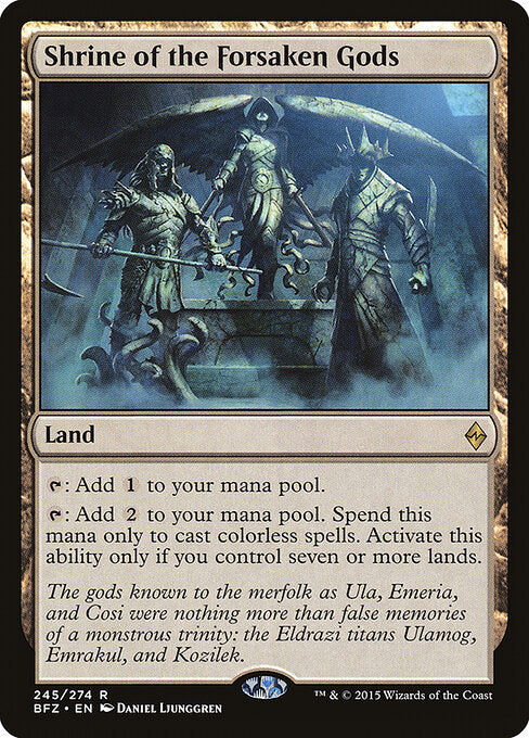 Shrine of the Forsaken Gods (245) (Foil) - Battle for Zendikar - Game On