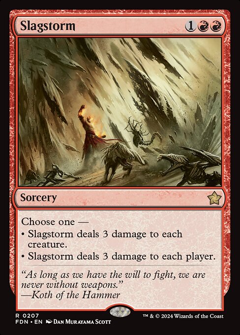 Slagstorm (207) (Foil) - Foundations - Game On