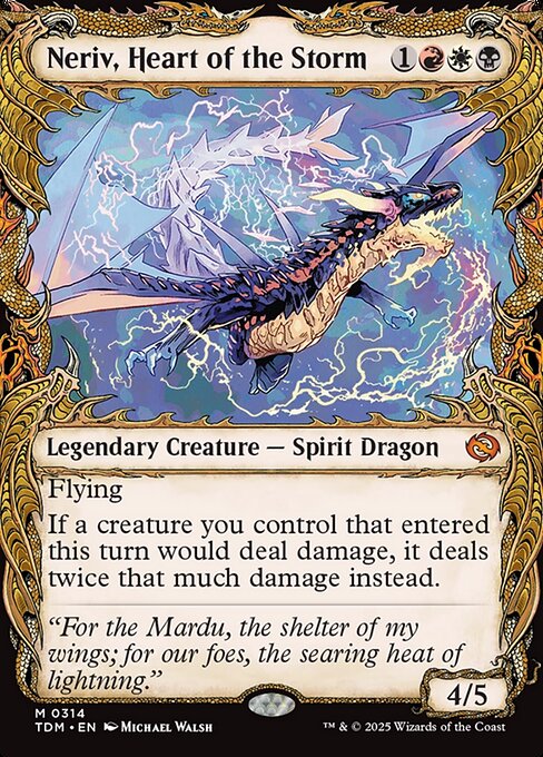 Neriv, Heart of the Storm (314) - SHOWCASE (Foil) - Tarkir: Dragonstorm - Game On