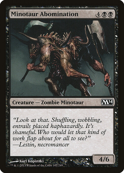 Minotaur Abomination (107) - Magic 2014 - Game On