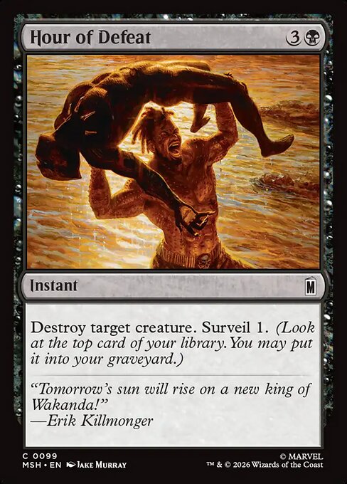 Hour of Defeat (99) (Foil) - Marvel Super Heroes - Game On