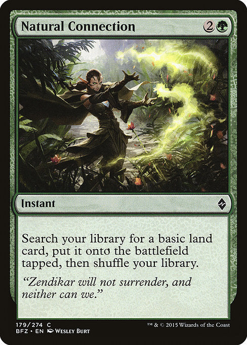 Natural Connection (179) (Foil) - Battle for Zendikar - Game On