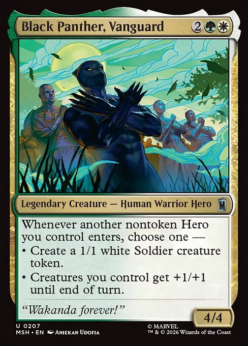 Black Panther, Vanguard (207) (Foil) - Marvel Super Heroes - Game On