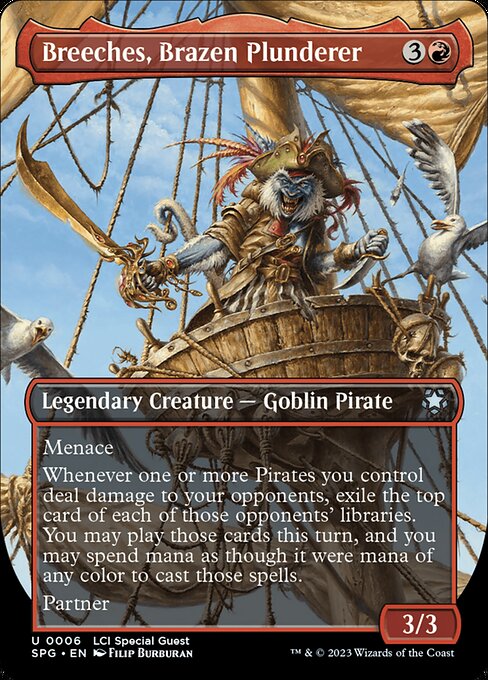 Breeches, Brazen Plunderer (6) - BORDERLESS - FULL ART - Special Guests - Game On