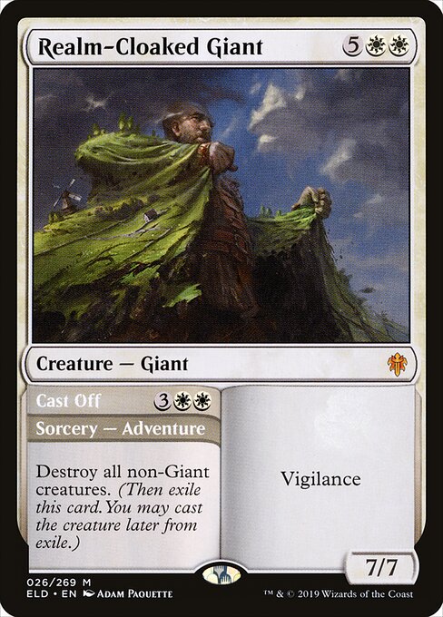 Realm-Cloaked Giant // Cast Off (26) - Throne of Eldraine - Game On