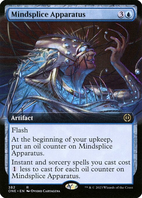 Mindsplice Apparatus (382) - EXTENDED ART (Foil) - Phyrexia: All Will Be One - Game On