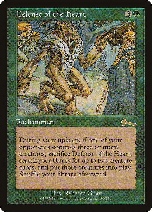 Defense of the Heart (100) (Foil) - Urza's Legacy - Game On