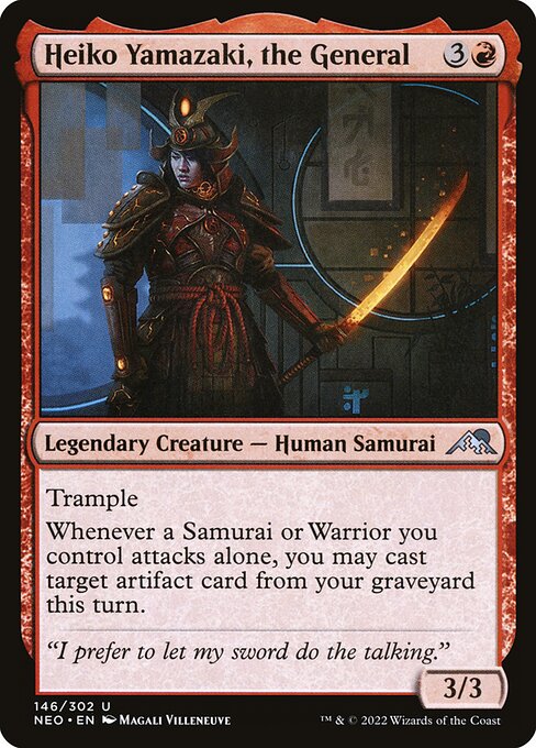Heiko Yamazaki, the General (146) (Foil) - Kamigawa: Neon Dynasty - Game On