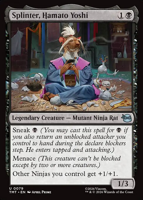 Splinter, Hamato Yoshi (79) (Foil) - Teenage Mutant Ninja Turtles - Game On