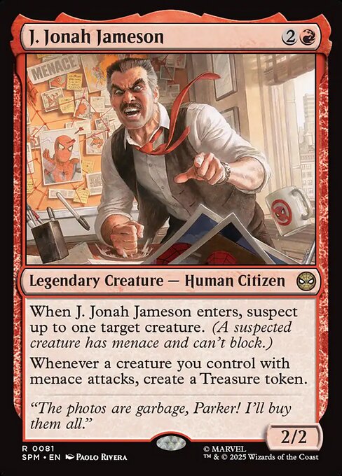 J. Jonah Jameson (81) (Foil) - Marvel's Spider-Man - Game On