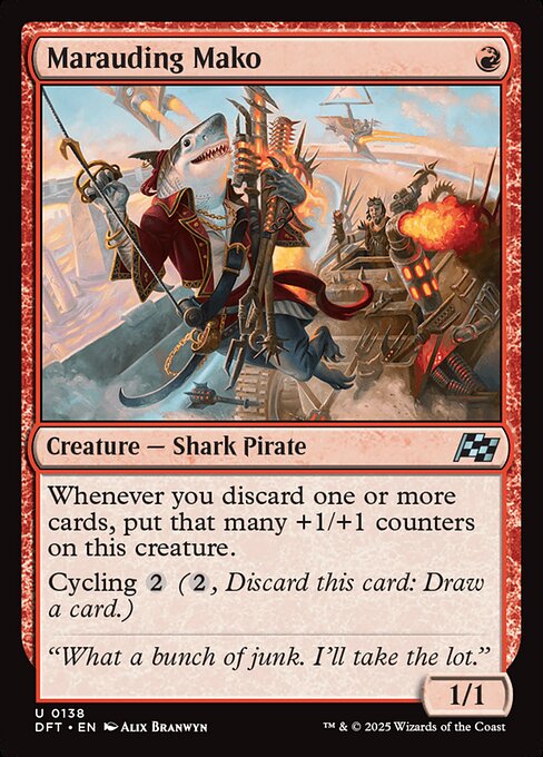 Marauding Mako (138) (Foil) - Aetherdrift - Game On