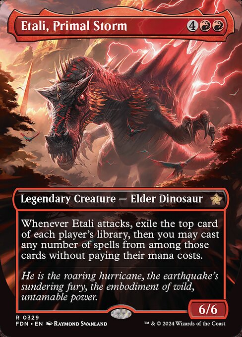 Etali, Primal Storm (329) - BORDERLESS (Foil) - Foundations - Game On