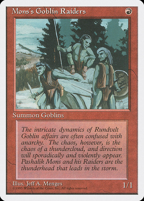 Mons's Goblin Raiders (213) - Fourth Edition - Game On