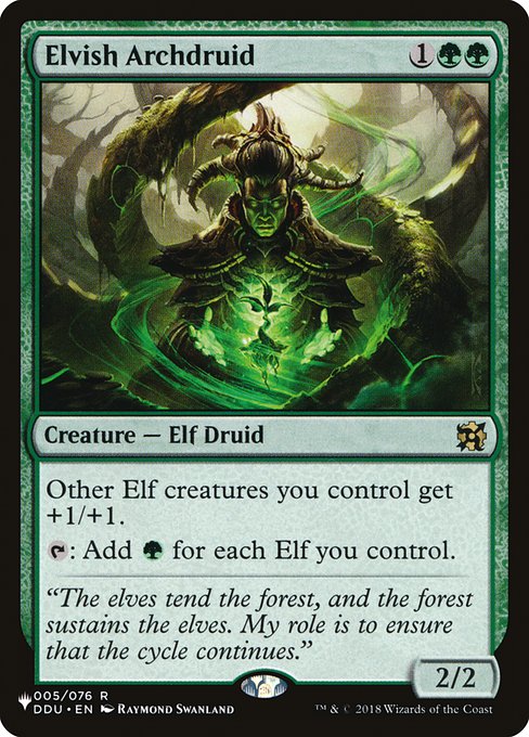 Elvish Archdruid (DDU-5) - The List - Game On