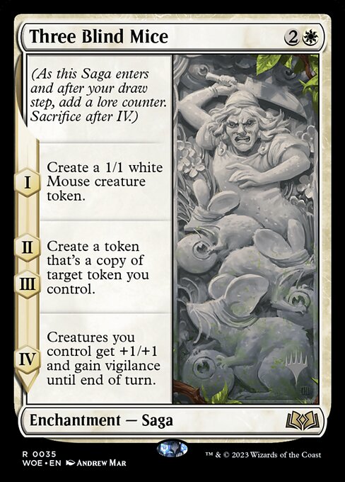 Three Blind Mice (35p) (Foil) - Wilds of Eldraine Promos - Game On