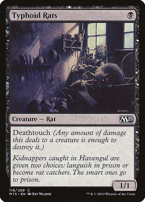 Typhoid Rats (118) (Foil) - Magic 2015 - Game On