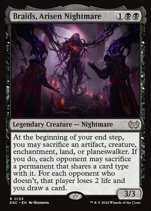 Braids, Arisen Nightmare (133) - Duskmourn: House of Horror Commander - Game On