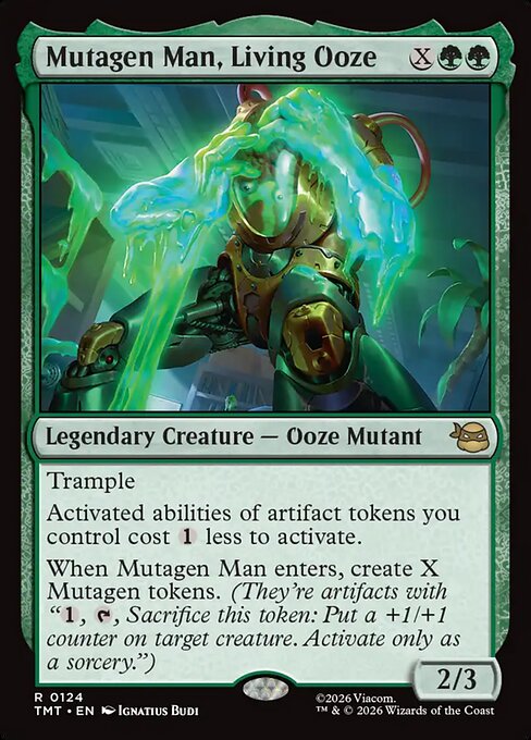 Mutagen Man, Living Ooze (124) (Foil) - Teenage Mutant Ninja Turtles - Game On