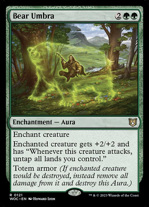 Bear Umbra (121) - Wilds of Eldraine Commander - Game On
