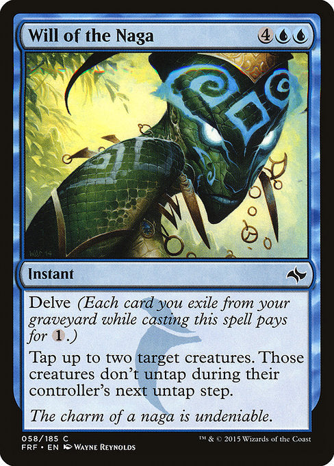 Will of the Naga (58) (Foil) - Fate Reforged - Game On