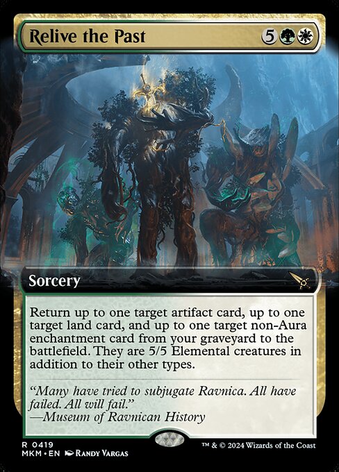 Relive the Past (419) - EXTENDED ART (Foil) - Murders at Karlov Manor - Game On