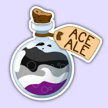 Ace Ale - Asexual Pride Sticker - Game On