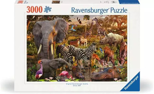 African Animal World 3000 pc Puzzle - Game On