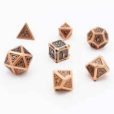 Alchemist Copper Metals RPG Dice Set - Game On