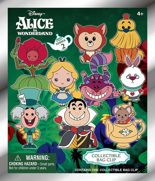 Alice in Wonderland 3D Foam Bag Clip, Series 61 - Game On