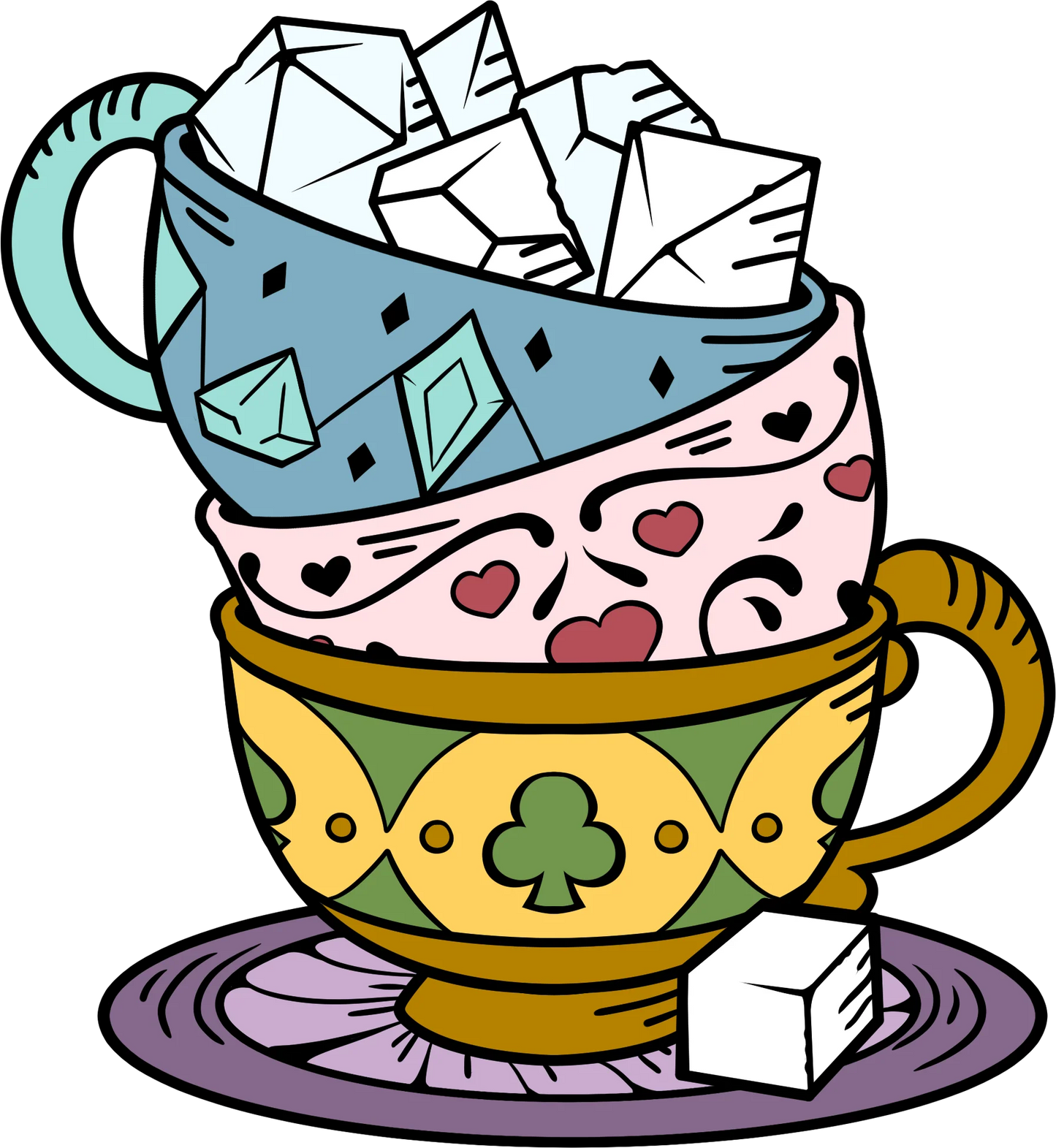 Alice's Adventures in Diceland - Party of Tea - Enamel Pin - Game On