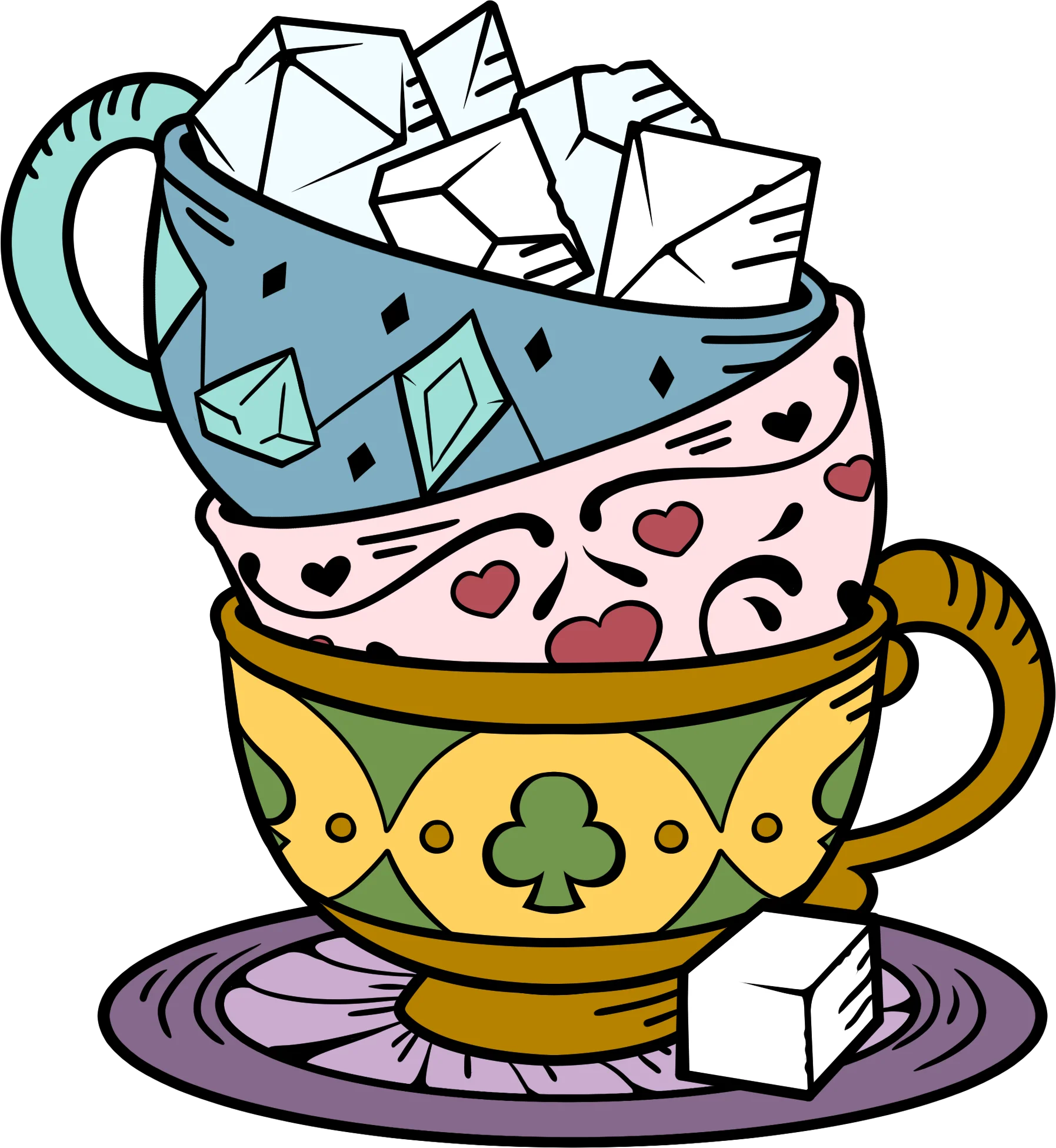 Alice's Adventures in Diceland - Party of Tea - Enamel Pin - Game On