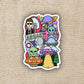 Alien & UFO Doodle Pile Sticker - Game On
