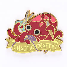 Alternative Alignments Enamel pin - Chaotic Crafty - Game On