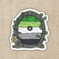 Aromantic Pride Fairy Door Sticker - Game On