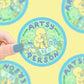Artsy Person, Creative, Artist, Little Guys, Vinyl Sticker - Game On