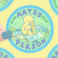 Artsy Person, Creative, Artist, Little Guys, Vinyl Sticker - Game On