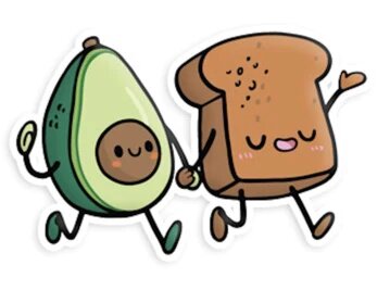 Avo & Toast BFF Sticker - Game On