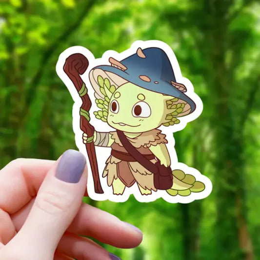Axolotl Druid RPG Inspired Class Sticker - 3" - Game On
