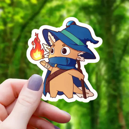 Axolotl Wizard RPG Inspired Class Sticker - 3" - Game On