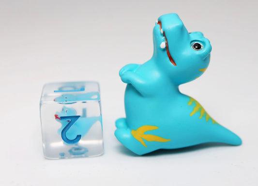 Baby Velociraptor RPG Dice Set - Game On
