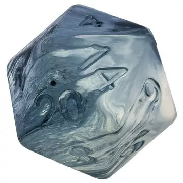 Barbarian Strength Dog D20 - Gray - Game On