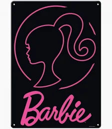 Barbie Silhouette Metal Sign - Game On
