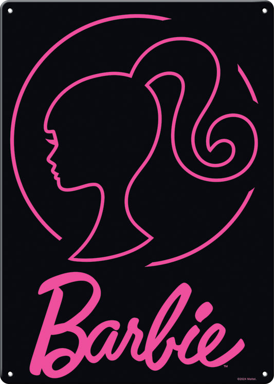 Barbie Silhouette - Metal Sign - Game On