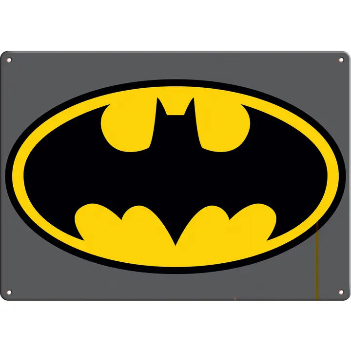 Batman Logo Metal Sign - Game On