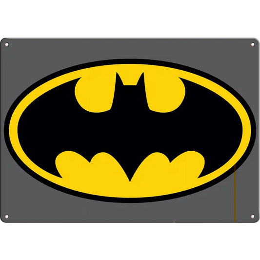 Batman Logo Metal Sign - Game On