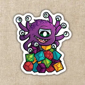 Beholder Dice Sticker - Game On