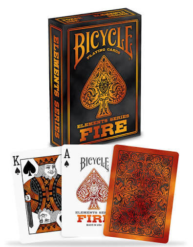Bicycle Fire Playing Cards - Classic - Game On