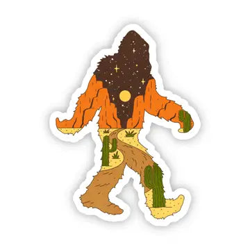 Bigfoot Western Moon Sticker - Game On