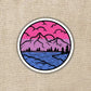Bisexual Pride Mountainscape Flag Sticker - Game On