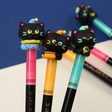 Black Cat Gel Pen - Game On